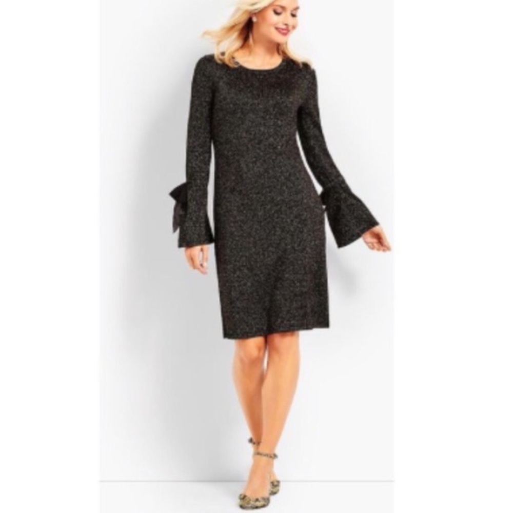 RSVP by Talbots shimmery sweater dress wool blend